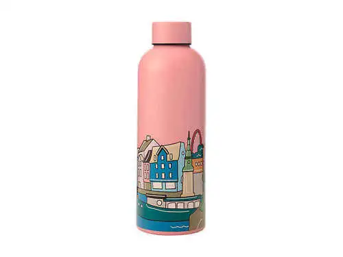Megan McKean Cities Double Wall Insulated Bottle 500ML Copenhagen 5 Megan McKean Cities Double Wall Insulated Bottle 500ML Copenhagen - Image 3