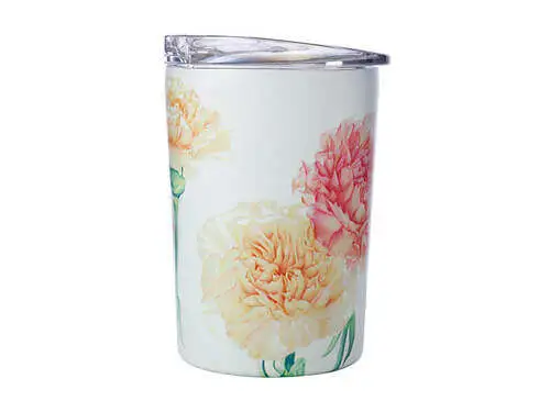 Katherine Castle Floriade Double Wall Insulated Cup 360ML Carnations 4 Katherine Castle Floriade Double Wall Insulated Cup 360ML Carnations - Image 2