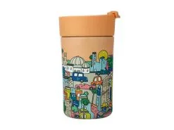 Megan McKean Cities Double Wall Insulated Cup 350ML Los Angeles -KITCHENWARE SHOP jr0166 1f 2