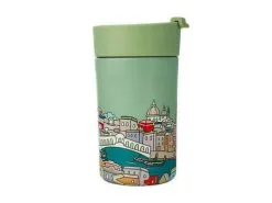 Megan McKean Cities Double Wall Insulated Cup 350ML Venice -KITCHENWARE SHOP jr0169 1f 2
