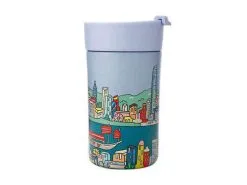 Megan McKean Cities Double Wall Insulated Cup 350ML Hong Kong -KITCHENWARE SHOP jr0170 1f 2