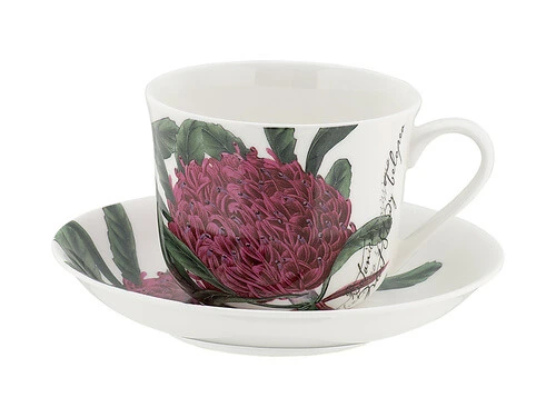 Royal Botanic Gardens Australian Botanics Breakfast Cup & Saucer 450ML Telopea Gift Boxed 3 Royal Botanic Gardens Australian Botanics Breakfast Cup & Saucer 450ML Telopea Gift Boxed