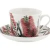 Royal Botanic Gardens Australian Botanics Breakfast Cup & Saucer 450ML Bottlebrush Gift Boxed -KITCHENWARE SHOP jy0078