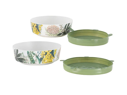 The Blck Pen Golden Summer Bamboo Set Of 2 Bowls With Cover Gift Boxed 4 The Blck Pen Golden Summer Bamboo Set Of 2 Bowls With Cover Gift Boxed - Image 2