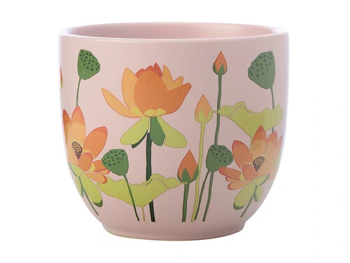 Royal Botanic Gardens Victoria Lotus Planter Pot 12cm Pink 3 Royal Botanic Gardens Victoria Lotus Planter Pot 12cm Pink