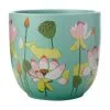 Royal Botanic Gardens Victoria Lotus Planter Pot 14cm Mint 1 Royal Botanic Gardens Victoria Lotus Planter Pot 14cm Mint -KITCHENWARE SHOP kp0010
