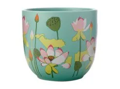 Royal Botanic Gardens Victoria Lotus Planter Pot 14cm Mint -KITCHENWARE SHOP kp0010 2