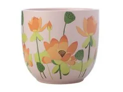 Royal Botanic Gardens Victoria Lotus Planter Pot 14cm Pink -KITCHENWARE SHOP kp0013 2