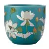 Royal Botanic Gardens Victoria Lotus Planter Pot 14cm Aqua -KITCHENWARE SHOP kp0019