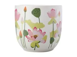 Royal Botanic Gardens Victoria Lotus Planter Pot 16cm White