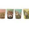 Marini Ferlazzo Wild Planet Bamboo Tumbler 275ML Set Of 4 Assorted -KITCHENWARE SHOP le0003