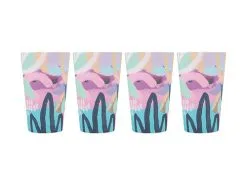 Rach Jackson Rock Garden Melamine Tumbler 440ML Set Of 4 7 Rach Jackson Rock Garden Melamine Tumbler 440ML Set Of 4 -KITCHENWARE SHOP le0012 side