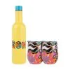 Kasey Rainbow Be Fierce Double Wall Insulated Wine Set Strong 3pc Gift Boxed -KITCHENWARE SHOP lj0021