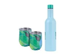 Kasey Rainbow Be Fierce Double Wall Insulated Wine Set Wild 3pc Gift Boxed -KITCHENWARE SHOP lj0022 a4