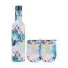 Rach Jackson Rock Garden Double Wall Insulated Wine Set 3pc Gift Boxed