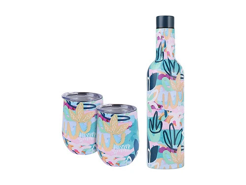 Rach Jackson Rock Garden Double Wall Insulated Wine Set 3pc Gift Boxed 5 Rach Jackson Rock Garden Double Wall Insulated Wine Set 3pc Gift Boxed - Image 3