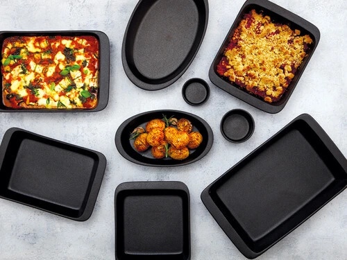 Caviar Rectangular Baker 35.5x22cm Black 4 Caviar Rectangular Baker 35.5x22cm Black - Image 2