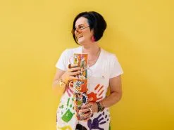 Love Hearts Tea Towel 50x70cm Cup Cakes -KITCHENWARE SHOP maxwell williams donna sharam love hearts mugs 24