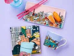 Megan McKean Cities Tea Towel 50x70cm Venice -KITCHENWARE SHOP maxwell williams megan mckean cities 01 sep28 1 4