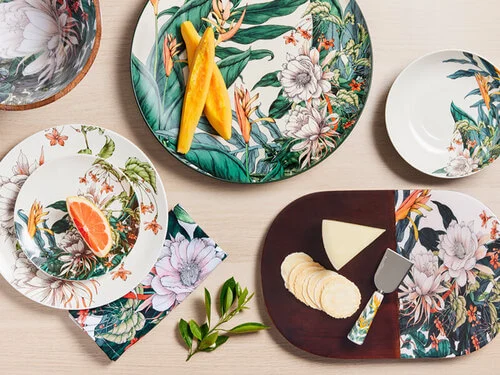 The Blck Pen Night Garden Coupe Bowl 18.5cm Foliage 4 The Blck Pen Night Garden Coupe Bowl 18.5cm Foliage - Image 2