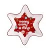 Kasey Rainbow Sparkly Season Star Dish 21.5cm Red Gift Boxed -KITCHENWARE SHOP me0002
