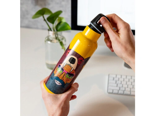 Mulga The Artist Double Wall Insulated Bottle 600ML Bear Man 4 Mulga The Artist Double Wall Insulated Bottle 600ML Bear Man - Image 2
