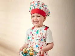 Kasey Rainbow Sparkly Season Children's Apron & Chef Hat Set -KITCHENWARE SHOP ss22 website maxwell williams kaseyrainbow sparklyseason apron 2